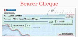 Account Payee cheque in Hindi