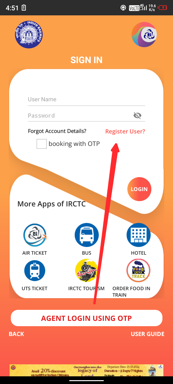 Train ticket booking tatkal